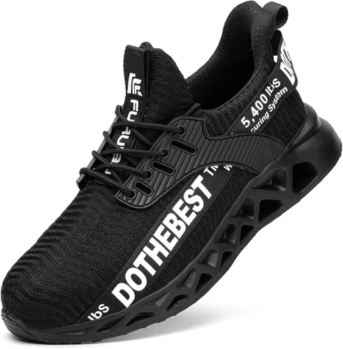 Miniatura 8 de Furuian - Tenis con punta de acero para hombres y mujeres, zapatos de seguridad ligeros, cómodos, a prueba de pinchazos, zapatos de trabajo