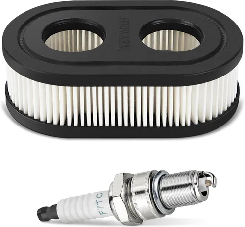 593260 Bujía de filtro de aire compatible con Troy-Bilt TB110 TB115 TB200 TB230 TB330 TB370 Filtro de aire para cortacésped 798452 334404、4247 5432K
