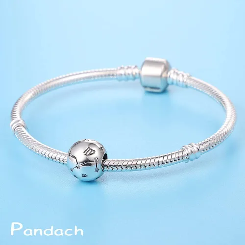 Miniatura 3 de Pandach 12 Zodiac Sign Birthday Charms 925 Sterling Silver Birthstone Charms Fits Women's Charm Bracelet Necklace Bangle Gifts for Girls Friends
