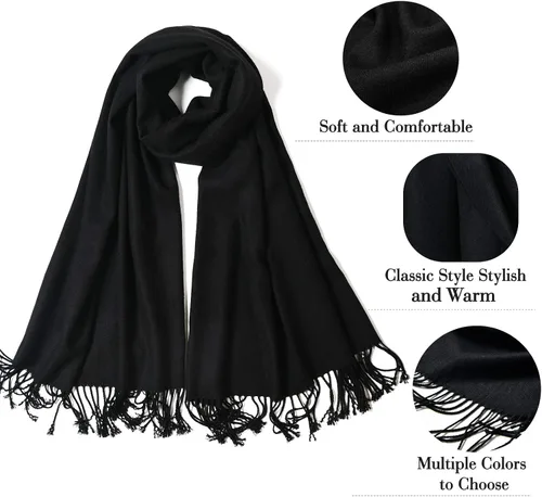 Miniatura 6 de FURTALK - Bufanda de invierno para mujer, manta suave y cálida con sensación de cachemira