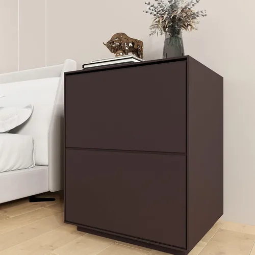 Miniatura 2 de Decotalk Papel Tapiz Marrón Oscuro 12 x 120 pulgadas Papel Tapiz Autoadhesivo Marrón Sólido Mate Papel de Contacto Marrón Despegar y Pegar