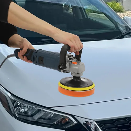 Miniatura 2 de Máquina pulidora de automóvil, kit de pulido eléctrico profesional de 1580 W, juego de pulidor de automóvil resistente con 7 velocidades variables