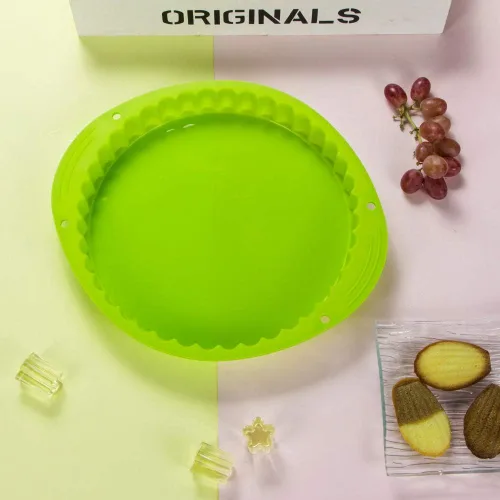 Miniatura 3 de Webake Tarta de silicona para tartas/sartén para flan de 9.5 pulgadas, molde antiadherente para pastel de pizza