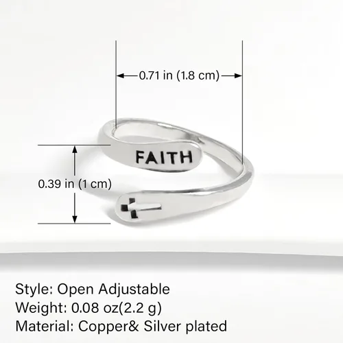 Miniatura 41 de Anillo de plata de ley 925, minimalista, ajustable, hecho a mano, para mujeres y niñas