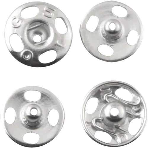 Miniatura 3 de ALLinONE Botones de presión de metal para coser de 0.315 in a presión botones de presión botones de botones para bricolaje artesanía ropa (dorado)