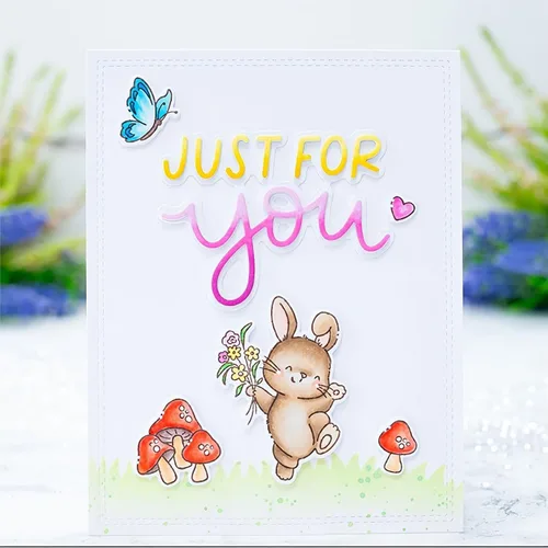 Miniatura 3 de LOVELY DAY - Juego de sellos y troqueles para hacer tarjetas, sellos transparentes y troqueles de corte de metal para álbumes de recortes
