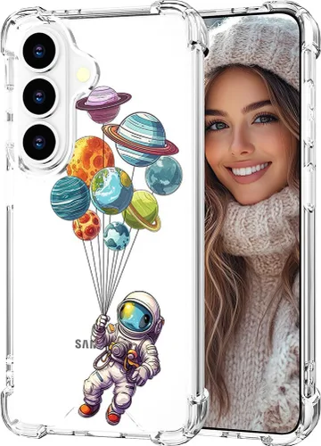 Miniatura 108 de Hungo Funda compatible con Samsung Galaxy S23 con diseño floral y bonito diseño transparente, femenino para mujeres y niñas, con hermoso clavel