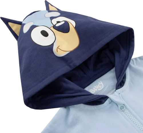 Miniatura 2 de Bluey Sudadera con capucha con orejas 3D Sudadera con capucha con cremallera Sudadera con capucha de disfraz para niños Edades de 2 a 8 años