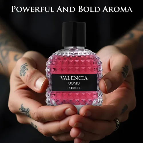 Miniatura 6 de Valencia UOMO Intense for Men Eau De Parfum - Fragancia Amber Fougere Notas superiores de vainilla Bourbon tono medio de Lavandin Crea aroma picante