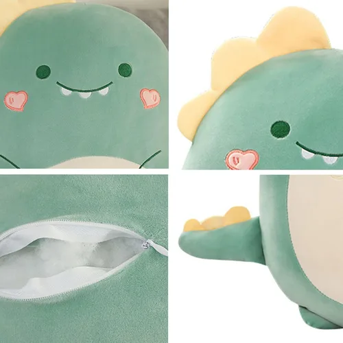Miniatura 4 de Kekeso Almohada de dinosaurio de felpa para abrazar, lindo peluche de juguete de animal de felpa suave, peluche de dibujos animados para dormir