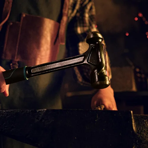 Miniatura 6 de REAL STEEL Martillo de bola de acero forjado de una sola pieza de 16 onzas, negro