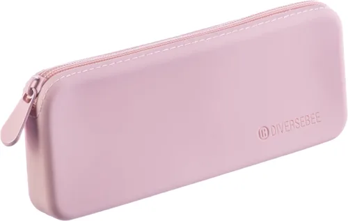 Miniatura 9 de DIVERSEBEE Estuche de silicona suave, estuche estético para lápices con cremallera, bonita bolsa para bolígrafos para la escuela, suministros