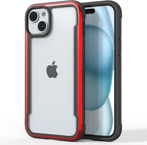 Miniatura 21 de RAPTIC Shield para iPhone 14, funda protectora transparente a prueba de golpes, grado militar, probada en caídas de 10 pies, marco de aluminio