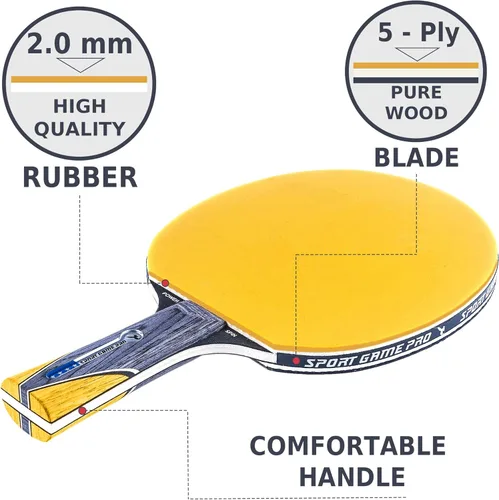 Miniatura 3 de Pala de ping pong con Killer Spin + estuche gratis, raqueta de tenis de mesa profesional para jugadores principiantes y avanzados, mejora tus