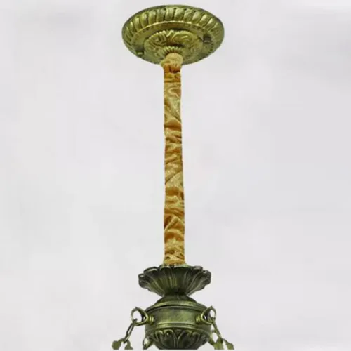 Miniatura 5 de Tiffany Style Candelabros con 7 luces de vidrieras de mariposa colgante con 6 pantallas de lámpara de mariposa, lámparas colgantes de techo rústicas