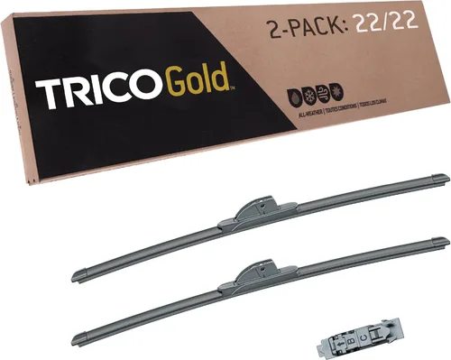 Miniatura 30 de TRICO Gold 21" + 19" Juego de 2 limpiaparabrisas de repuesto automotriz de primera calidad, limpiaparabrisas de haz para lado del pasajero