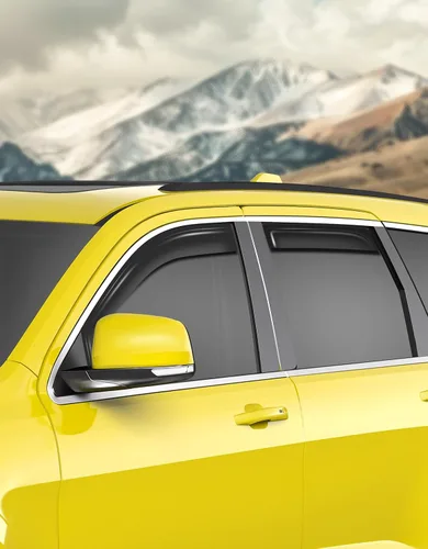 Miniatura 4 de Protectores de lluvia para ventana de canal para Jeep Grand Cherokee 2011-2021 (no para L), protectores de lluvia extra duraderos, viseras laterales
