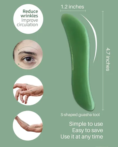 Miniatura 3 de MoHern Herramientas de masaje Gua Sha, 4 herramientas de Gua Sha de múltiples formas, herramientas de masaje de raspado de guasha para cara y cuerpo