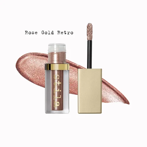 Miniatura 2 de Stila Magnificent Metals Glitter And Glow Sombra de ojos líquida Oro rosa retro