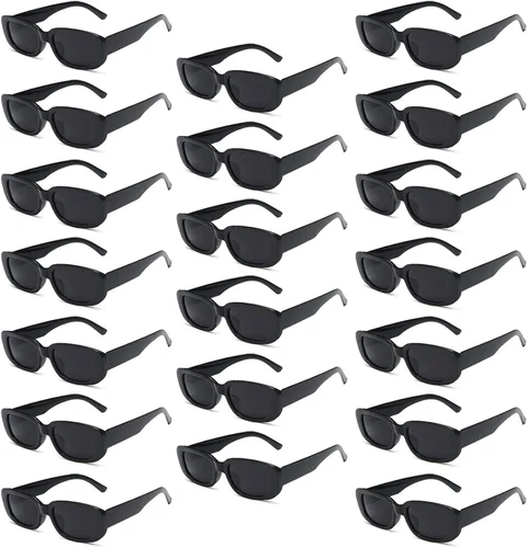 Pibupibu Paquete de 820 lentes de sol rectangulares pequeños y coloridos para fiesta, a granel, vintage, estrechos, cuadrados, Y2K, para mujeres y