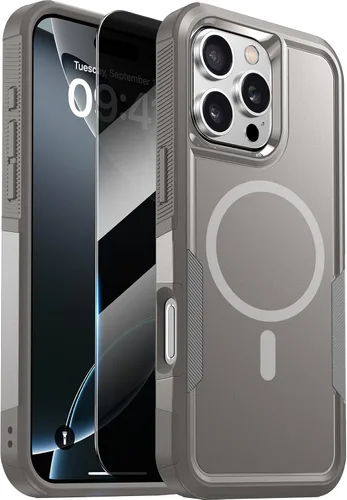 Miniatura 26 de Diaclara Funda diseñada para iPhone 12 Pro Max, [con protector de pantalla de privacidad] [antiespía] [protección contra caídas de grado militar]
