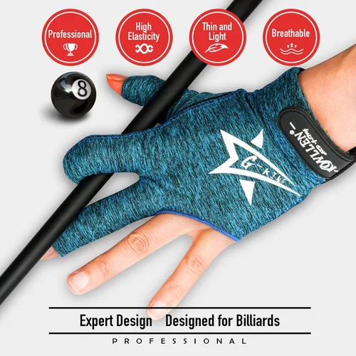 Miniatura 78 de KONLLEN Billiards Gloves for Left Hand/Right Hand L/XL Pool Gloves Professional Non-Slip Adjustable Breathable Snooker Gloves Popular Sizes for Men