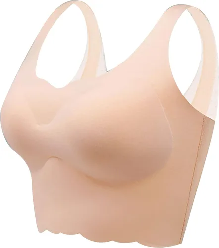 Sujetadores deportivos - Brasier deportivo sin acero para mujer, parte posterior del sujetador sexy, par de anillos de pecho en hermosos sujetadores
