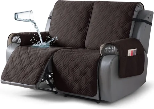Miniatura 55 de TAOCOCO Fundas para Sillón de Dos Plazas Reclinable 100% Impermeables, Fundas Divididas para Loveseat Reclinable, Funda Antideslizante para Sofá
