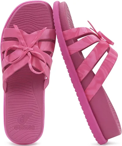 Miniatura 11 de COFACE Sandalias ortopédicas elegantes para mujer, puntera cuadrada, cómodas, gruesas, atléticas, para recuperación, caminar, ligeras, de espuma