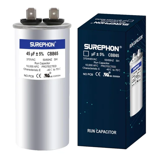 Miniatura 22 de Condensador de 5 Mfd 370V/440V Condensador de Funcionamiento y Arranque Ovalado para Motor de CA o Arranque de Ventilador y Bomba de Calor Fría