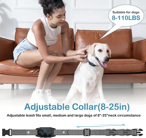 Miniatura 3 de Collar de entrenamiento para perros, collar de choque para perros con control remoto, 2500 pies y 4 modos de entrenamiento pitido, vibración, choque