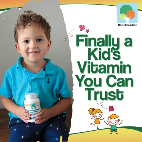 Miniatura 3 de Raise Them Well Vitamina C y apoyo inmunológico para niños, masticables cítricos para niños, refuerzo inmunológico natural con zinc y saúco +