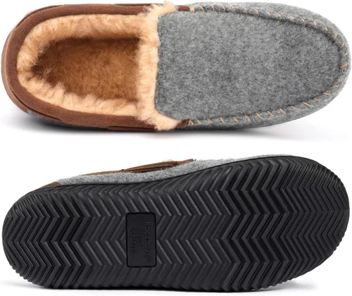 Miniatura 4 de RockDove Hearthfire - Pantuflas de espuma viscoelástica para hombre