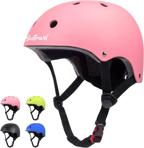 Miniatura 15 de Besttravel Casco para niños, casco ajustable para niños pequeños de 3 a 8 años de edad, para niños y niñas, seguridad multideportivo Azul