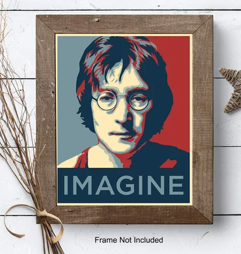 Miniatura 7 de John Lennon Imagine - Póster fotográfico contemporáneo de 8 x 10 pulgadas, regalo para fanáticos de la música de los Beatles, decoración original
