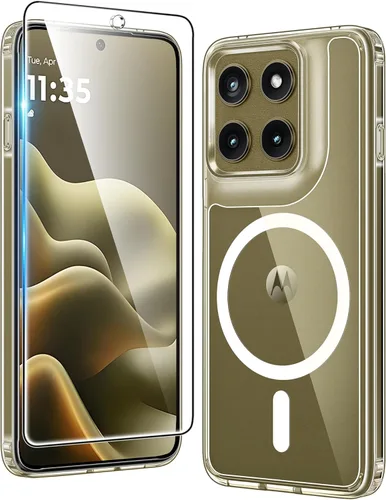 Miniatura 123 de FNTCASE Funda transparente para iPhone 15: Funda para iPhone 14/13, fundas magnéticas para teléfono con protector de pantalla compatible con Magsafe