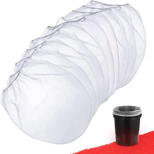 Miniatura 10 de Bolsa de filtro de pintura, colador de pintura de 5 galones con apertura superior elástica, bolsa de filtros de malla fina blanca para jardinería