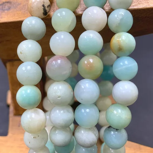 Miniatura 548 de Gem Avenue Handmade Round Bead Stretch Bracelet Unisex Natural Stone Beaded Jewelry for Men & Women, Elastic Wristband for Daily Wear