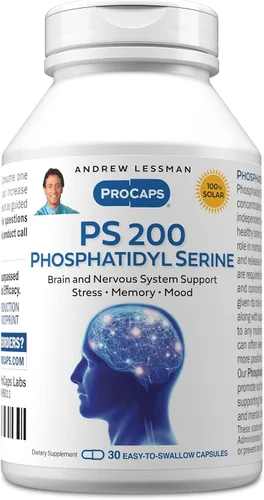 Miniatura 11 de ANDREW LESSMAN PS 200 Fosfatidil Serina 240 Cápsulas - Apoya la claridad mental, estado de ánimo positivo, memoria, función cognitiva. Esencial