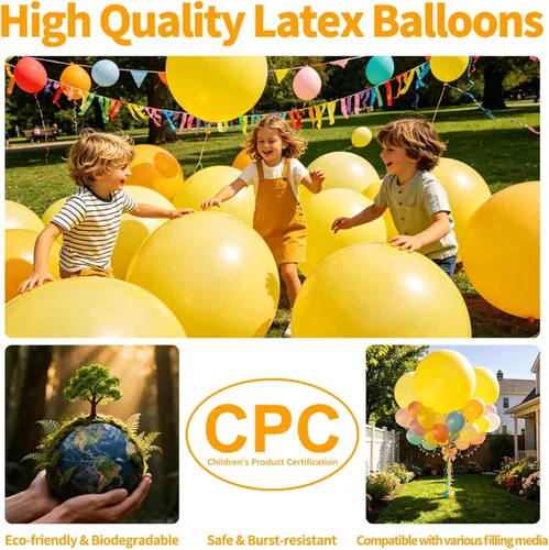 Miniatura 41 de 32 piezas de globos grandes morados de 18 pulgadas, globos redondos grandes de látex para decoración de cumpleaños y bodas. (morado)