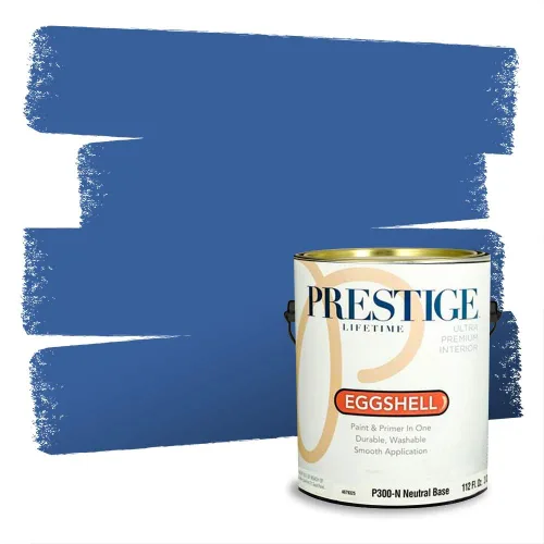 Miniatura 1224 de Pintura Exterior + imprimación PRESTIGE, todo-en-uno, 1 galón, acabado mate, color comparable al Valspar* Royal Gray* VS151-Gris real