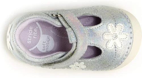 Miniatura 6 de Stride Rite Liliana Mary Jane de movimiento suave unisex para niños, Iridiscente, 3 Infant