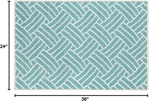 Miniatura 2 de SUSSEXHOME Sisal Collection - Alfombra de pasillo de pelo bajo resistente de 2 x 3 pies, alfombra ultrafina y antideslizante, alfombra