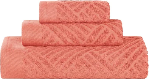 Miniatura 47 de Superior Juego de 6 toallas de 100% algodón egipcio de 500 GSM, 6 piezas, 2 caras, 2 manos, 2 toallas, ideal para baño, cocina o playa, de secado