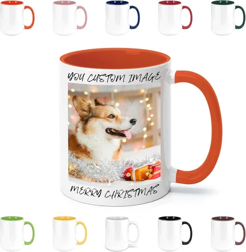Miniatura 14 de Taza de café personalizada con texto y foto, taza personalizada, ideas únicas, regalos para hombres, mujeres, mamá, papá, novia, novio, amigo, Negro