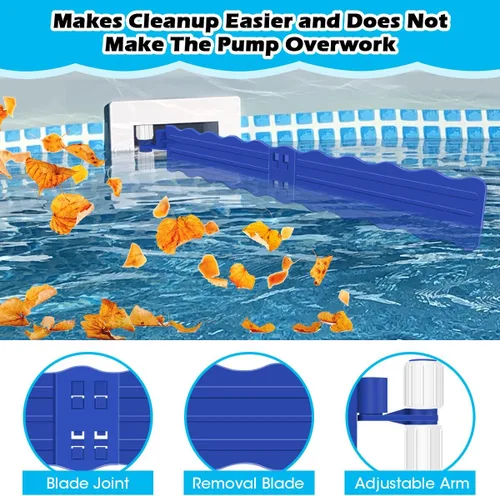 Miniatura 3 de Hydream Recolector de desechos de piscina, eliminación de hojas de piscina y desechos de plástico, hojas flotantes de desechos superficiales, Azul