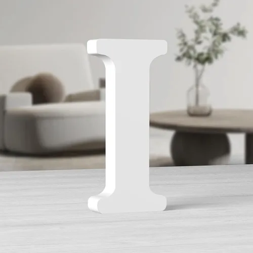 Miniatura 13 de AOCEAN Letras de madera grandes blancas de 10 pulgadas, letras de madera sin terminar para decoración de pared, letras decorativas de pie