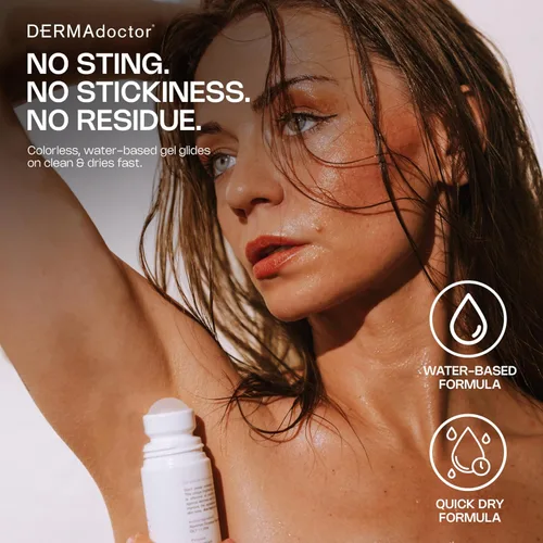 Miniatura 8 de DERMAdoctor Antitranspirante para mujeres con piel sensible, iluminador ultra suave Total NonScents, desodorante antitranspirante de fuerza clínica