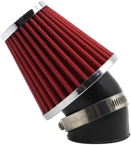 Miniatura 2 de Filtro de aire de alto rendimiento de 48 mm para motocicleta, filtro de aire para moto de cross compatible con HONDA YAMAHA SUZUKI ATV SSR TTR, Rojo