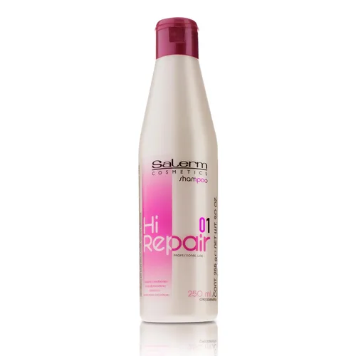 SALERM - Champú reparador - Champú Hi Repair - 8.5 fl oz - Hidratación profunda para cabello dañado - Repara y rejuvenece - Cabello más brillante y